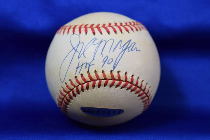Joe Morgan Upper Deck COA Autograph National League ONL Signed Baseball HOF 90