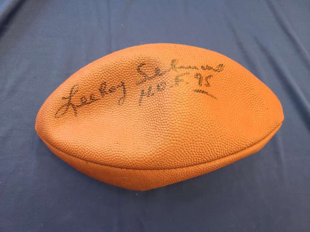 LEE ROY SELMON JSA Coa Signed Leather Football