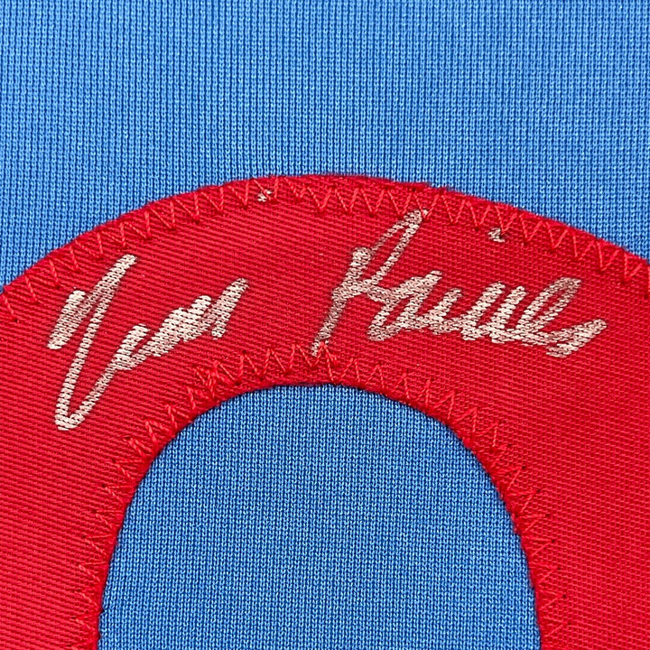FRAMED Autographed/Signed TIM RAINES 33x42 Montreal Blue Jersey JSA COA