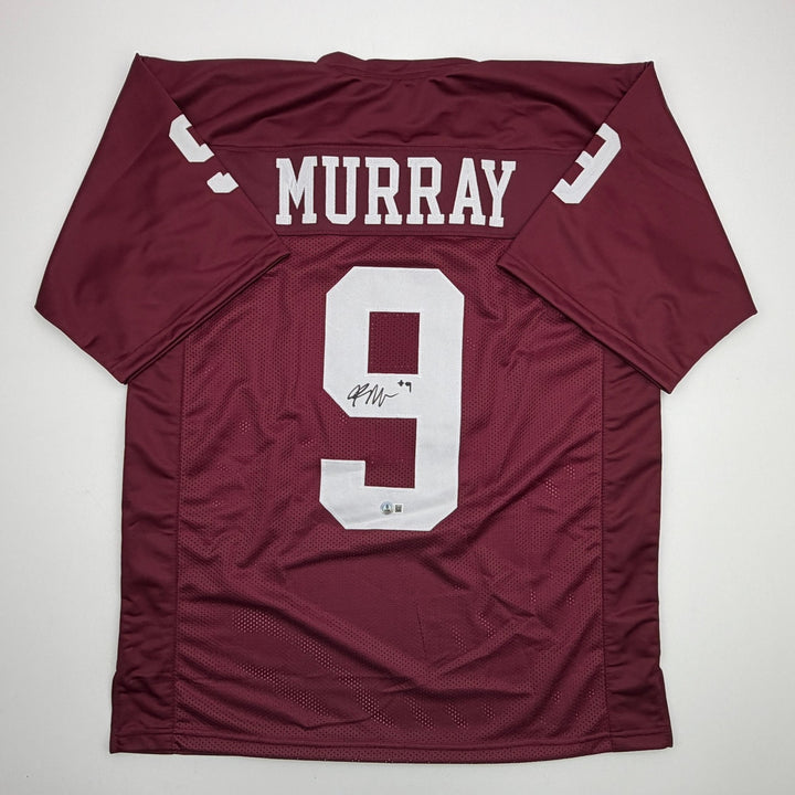 Autographed/Signed Kenneth Murray Jr. Oklahoma Maroon College Jersey Beckett COA