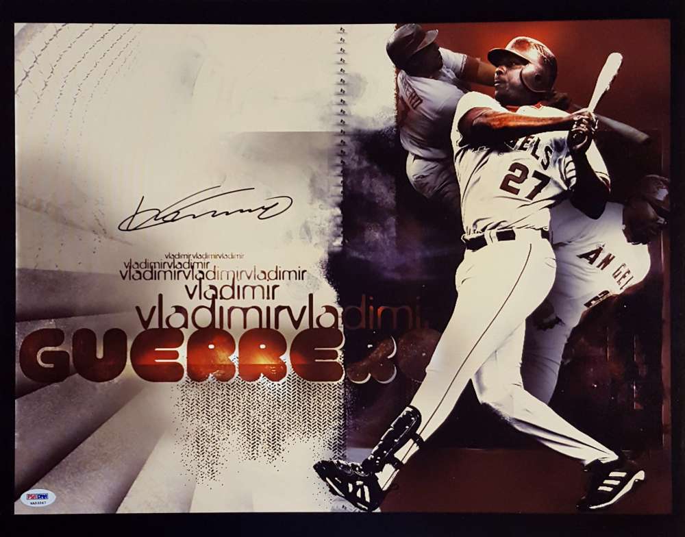Vladimir Guerrero Signed 16x20 Photo PSA/DNA 4A53567 Auto Autograph Angels
