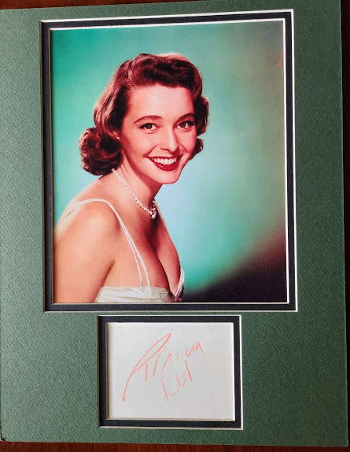 Patricia Neal JSA Coa Signed Cut Matted To 11x14 With Photo Autograph