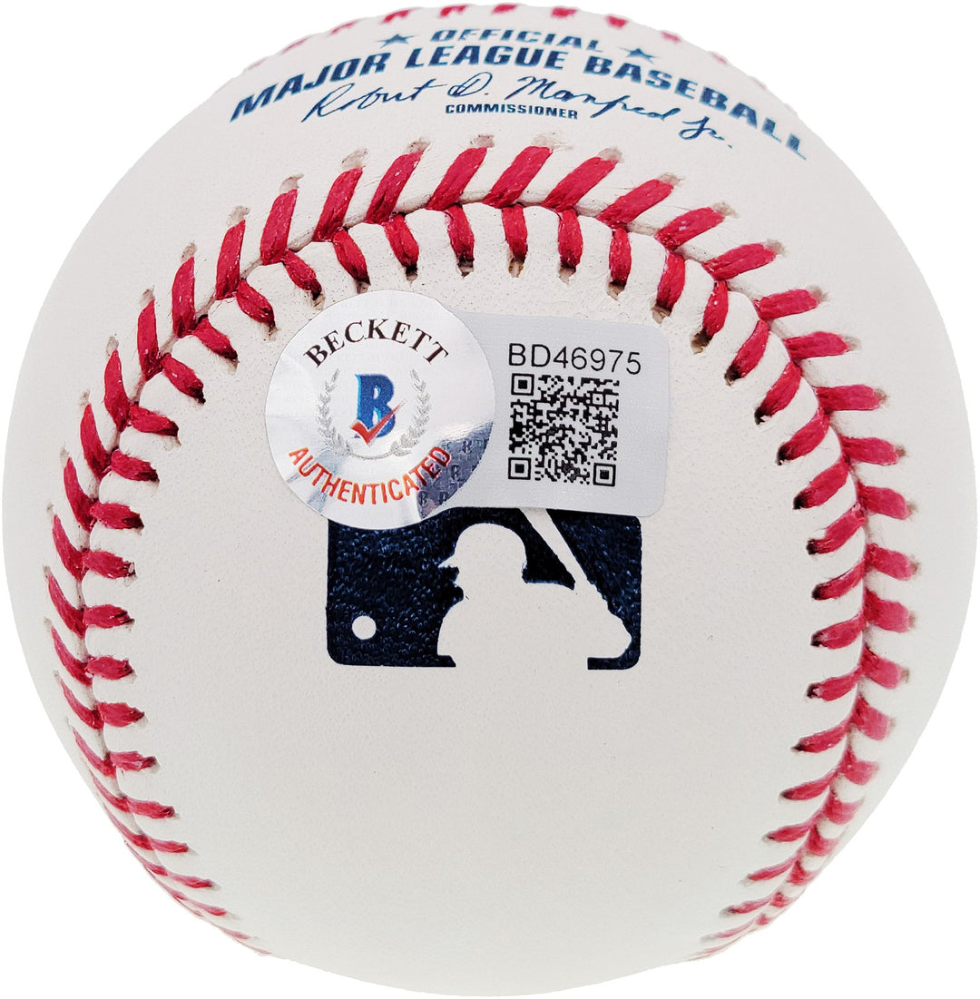 Nolan Ryan Signed Official MLB Baseball Texas Rangers Beckett BAS