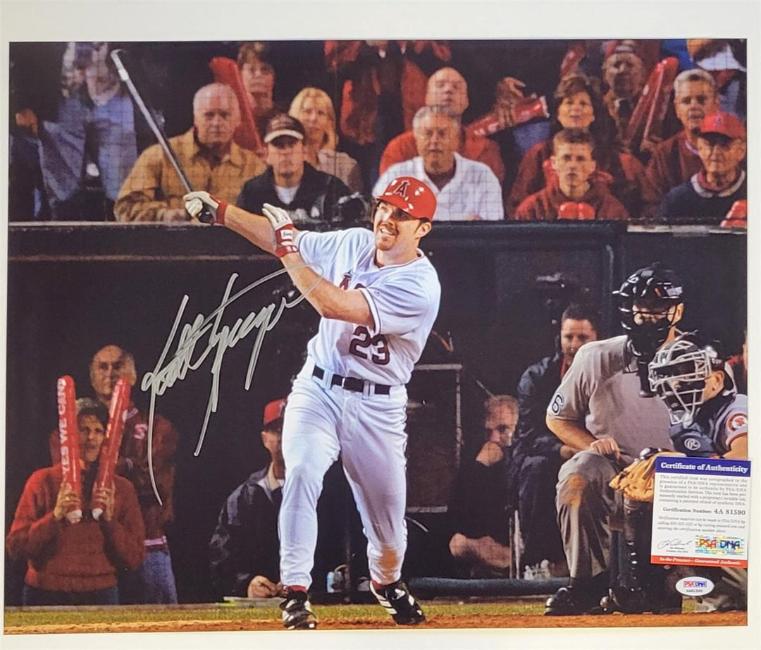 Scott Spiezio signed World Series Game 6 HR Angels 16x20 photo auto ~ PSA