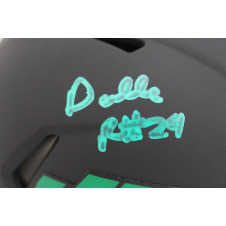 Darrelle Revis Autographed New York Jets Eclipse Mini Helmet Beckett 48121
