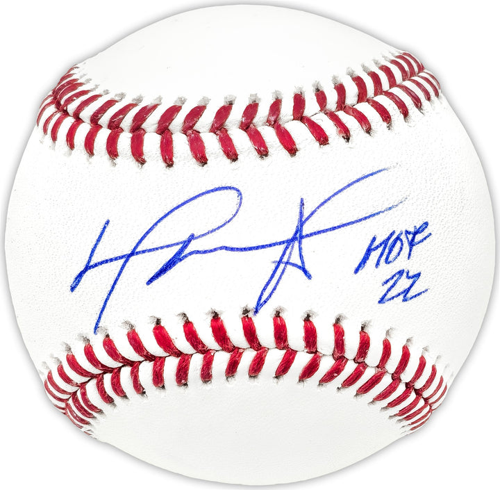 David Ortiz Autographed Signed MLB Baseball Boston Red Sox "HOF 22" Beckett Wit