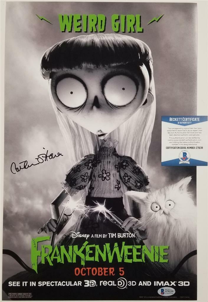Catherine O'Hara signed Weird Girl Frankenweenie 11x17 Photo ~ Beckett BAS COA