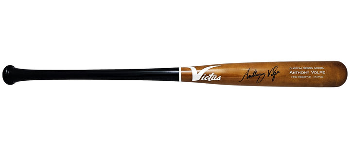 Anthony Volpe Signed Brown Victus Player Model Bat Yankees Fanatics Holo