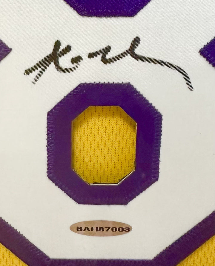 Kobe Bryant Signed Lakers #8 Jersey Number Photo Framed Autograph UDA COA HOF