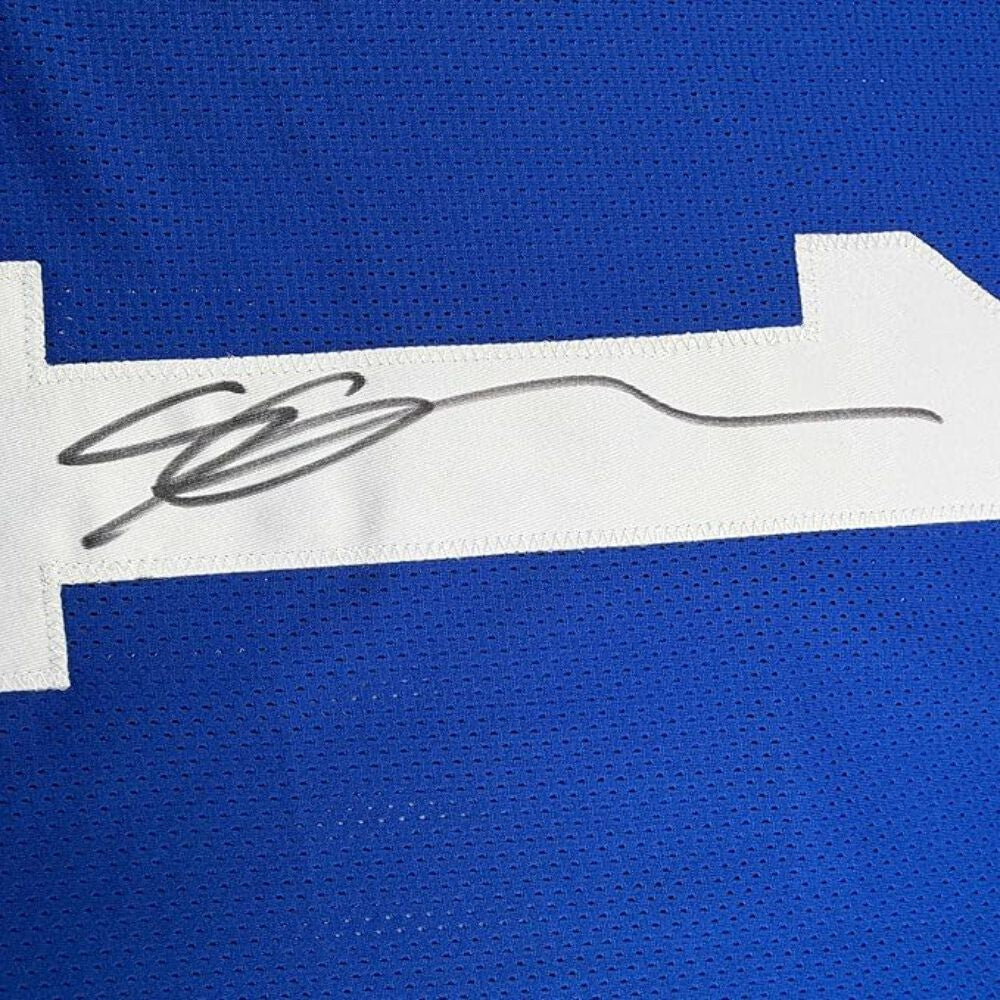 Framed Autographed/Signed Ahmad Sauce Gardner 35x39 Indianapolis Jersey BAS COA