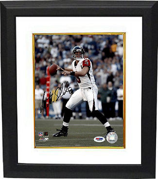 Matt Schaub signed Atlanta Falcons NFL  8x10 Photo Custom Framed- PSA Hologram