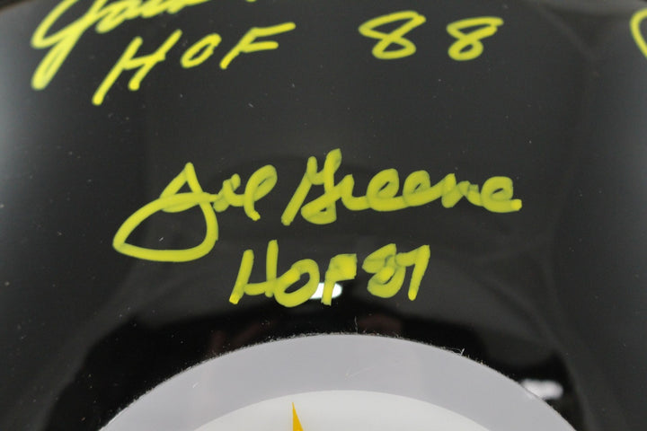 Pittsburgh Steelers Autographed HOF Pro Helmet Franco Bradshaw +12 Beckett 54612