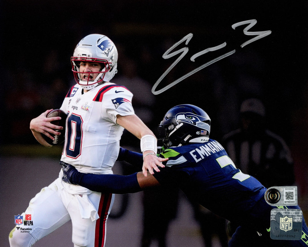 Nick Emmanwori Signed 8x10 Photo Seattle Seahawks Super Bowl LX Beckett Witness