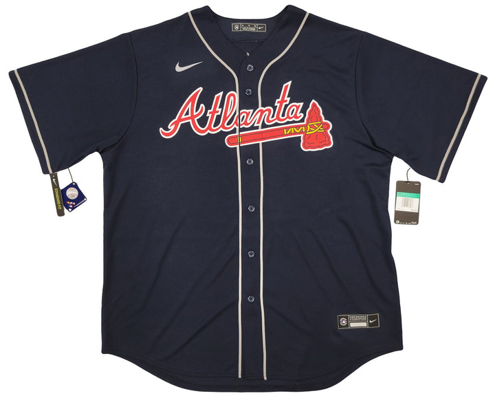 Atlanta Braves Ronald Acuna Jr. Autographed Signed Blue Nike Jersey Size XL JSA