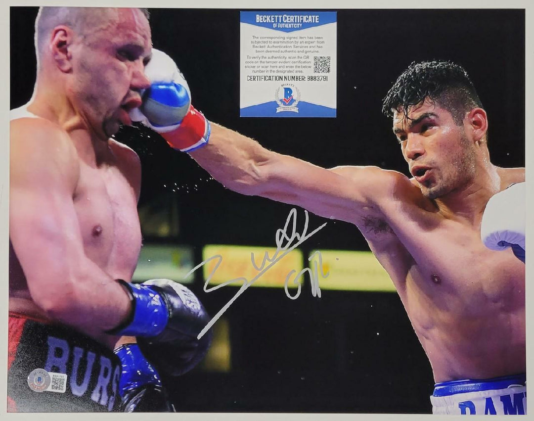 Gilberto Ramirez "Zurdo" signed 11x14 Photo WBO Boxing Champ (L) Beckett BAS COA
