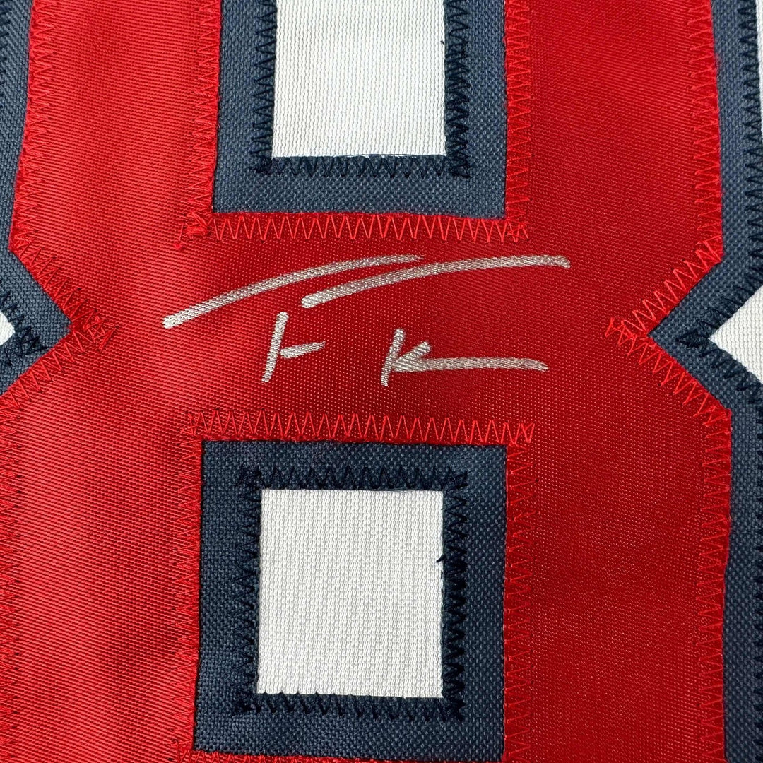 Autographed/Signed Trea Turner USA World Classic Jersey Beckett BAS COA