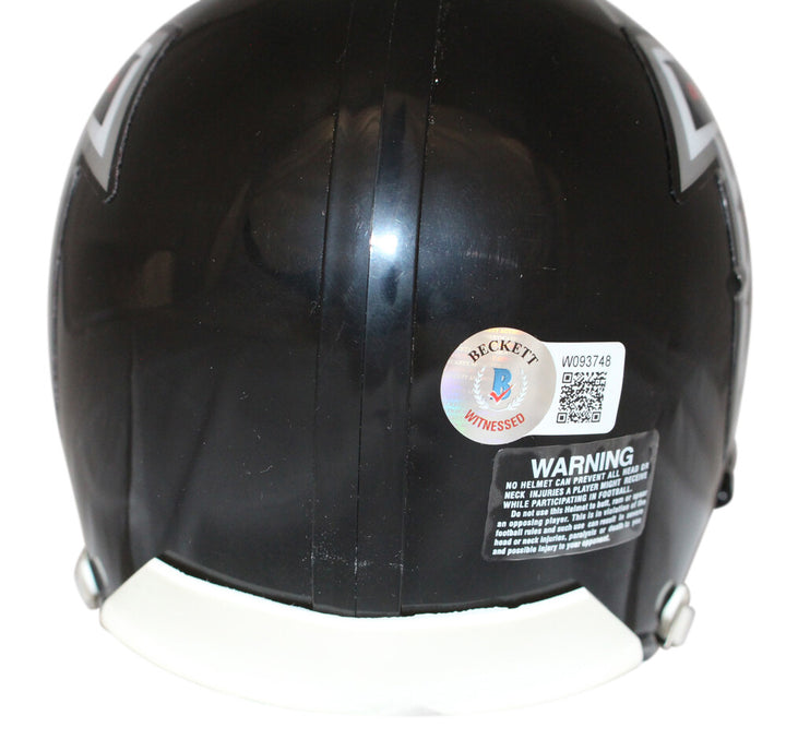 Michael Vick Autographed Atlanta Falcons TB Mini Helmet Beckett 41011