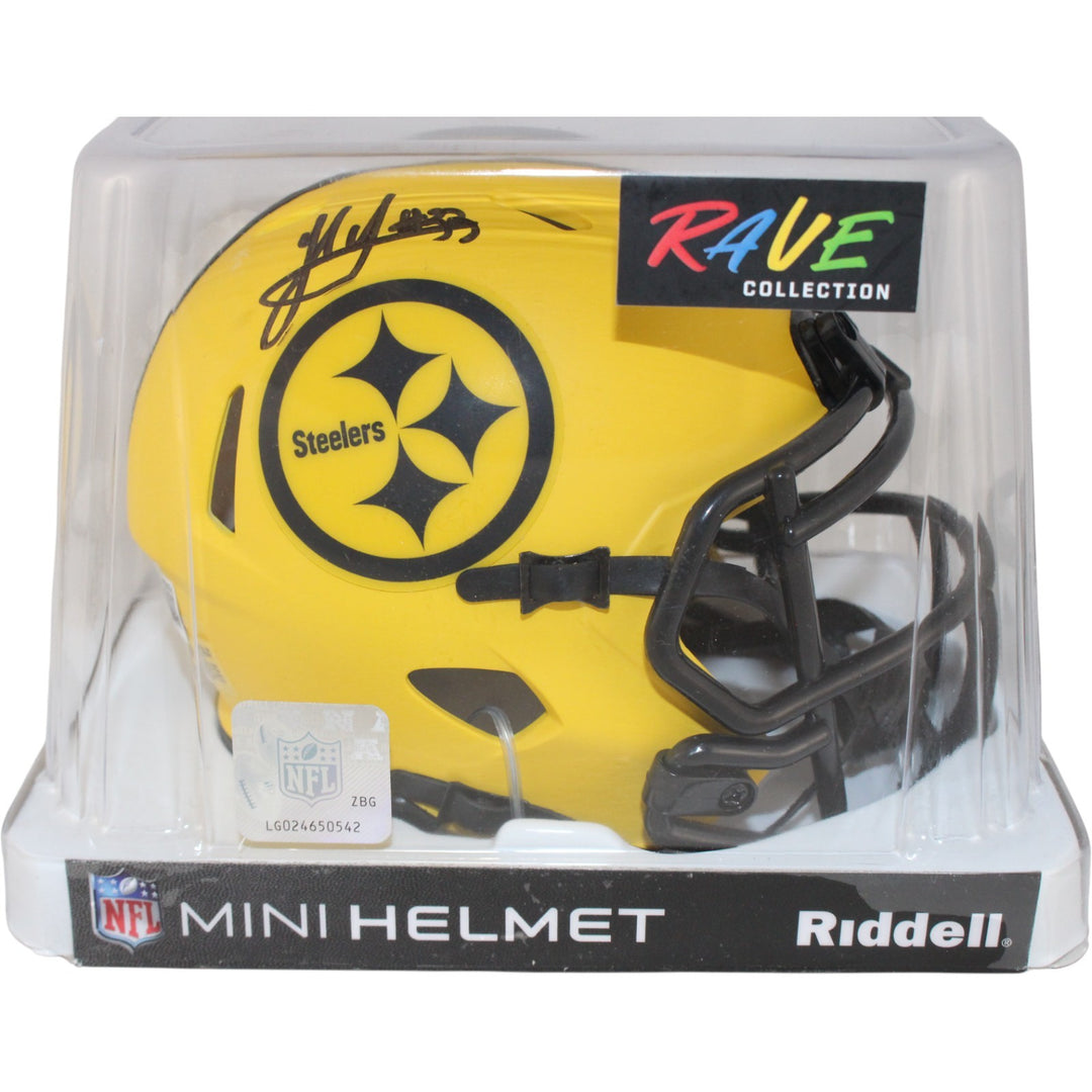 Jack Sawyer Autographed Pittsburgh Steelers Rave Mini Helmet Beckett 53668