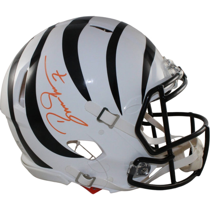 Boomer Esiason Autographed Cincinnati Bengals Authentic Alt Helmet Beckett 56209