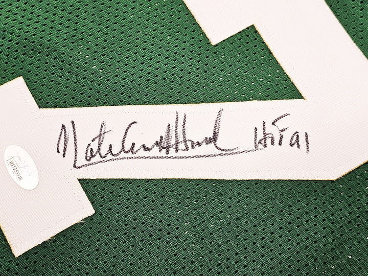 Boston Celtics Nate "Tiny" Archibald Auto Signed Green Jersey "HOF 91" JSA