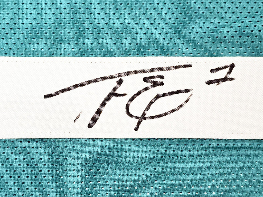 Jacksonville Jaguars Travis Etienne Signed Teal Jersey Beckett Witness