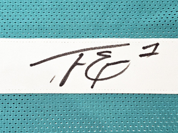 Jacksonville Jaguars Travis Etienne Signed Teal Jersey Beckett Witness