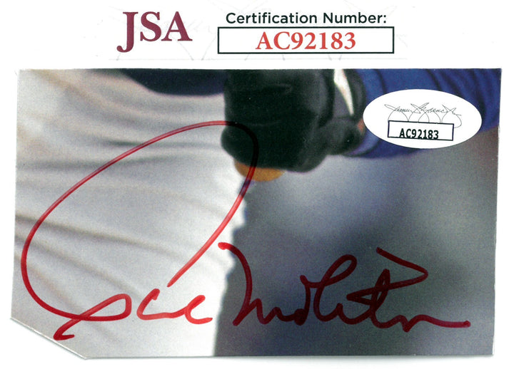 Paul Molitor signed 2.25x4 Cut Signature - JSA #AC92183 (Milwaukee Brewers)
