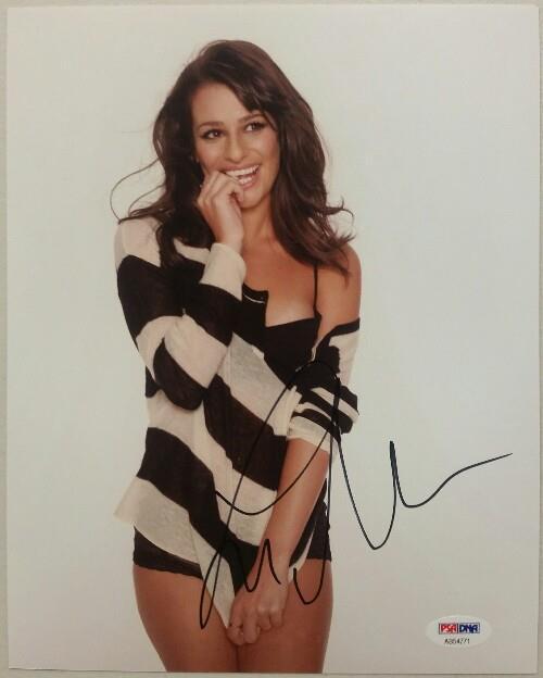 Lea Michele Autograph GLEE SCREAM QUEENS Signed 8x10 Photo PSA/DNA COA #6