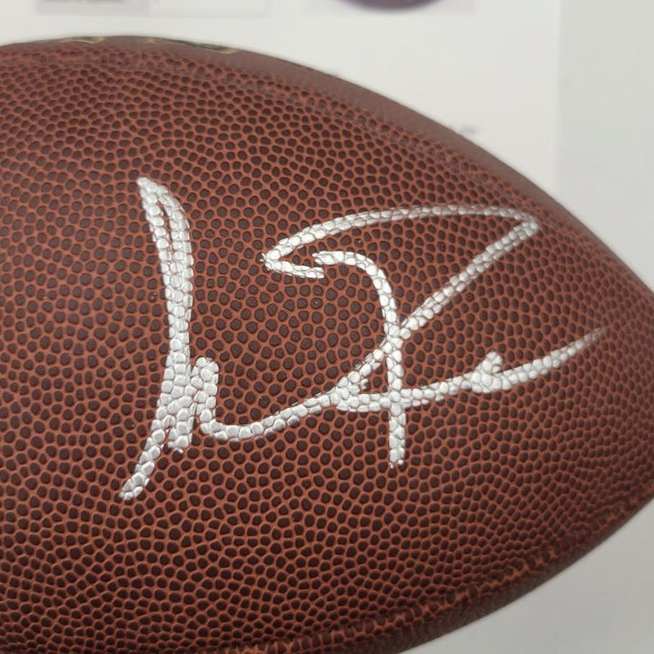 Drew Brees + Sean Payton signed NFL Replica Football Saints ~ Beckett BAS LOA