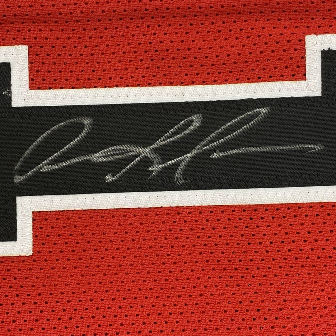 Autographed/Signed Dennis Rodman Chicago Split Jersey Beckett BAS COA