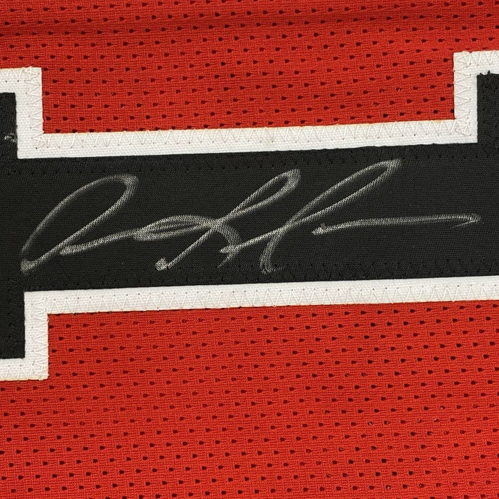 Autographed/Signed Dennis Rodman Chicago Split Jersey Beckett BAS COA