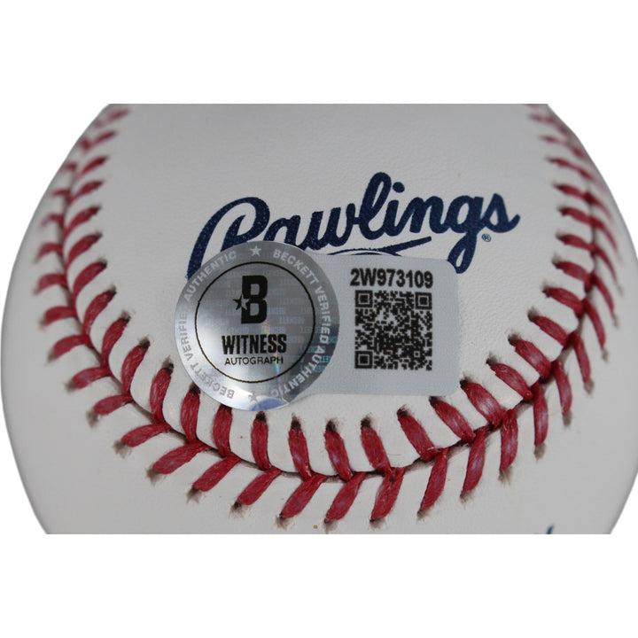 Scott Rolen Autographed Philadelphia Phillies OML Baseball Beckett Witness 50288