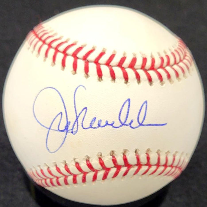 Joe Maddon signed Official MLB Baseball autograph Cubs Angels ~ Beckett BAS