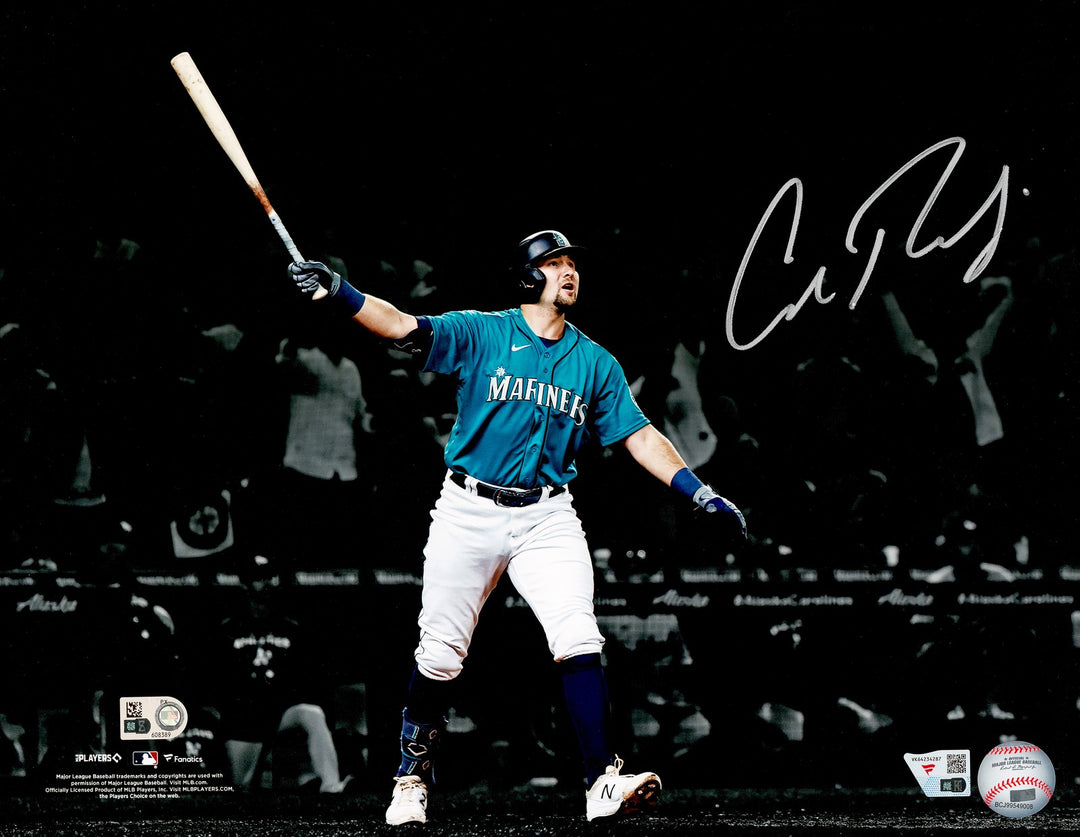 Cal Raleigh Signed Mariners Drought-Ending Walk-Off HR 11x14 Photo Fanatics MLB