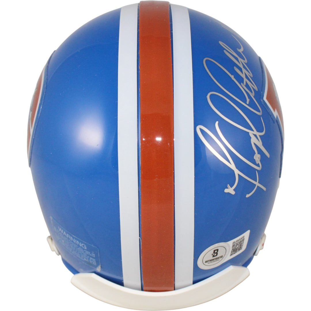 Floyd Little Autographed/Signed Denver Broncos TB Mini Helmet HOF Beckett 53736
