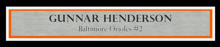 Gunnar Henderson Signed Framed 16x20 Photo Baltimore Orioles Beckett BAS Witness