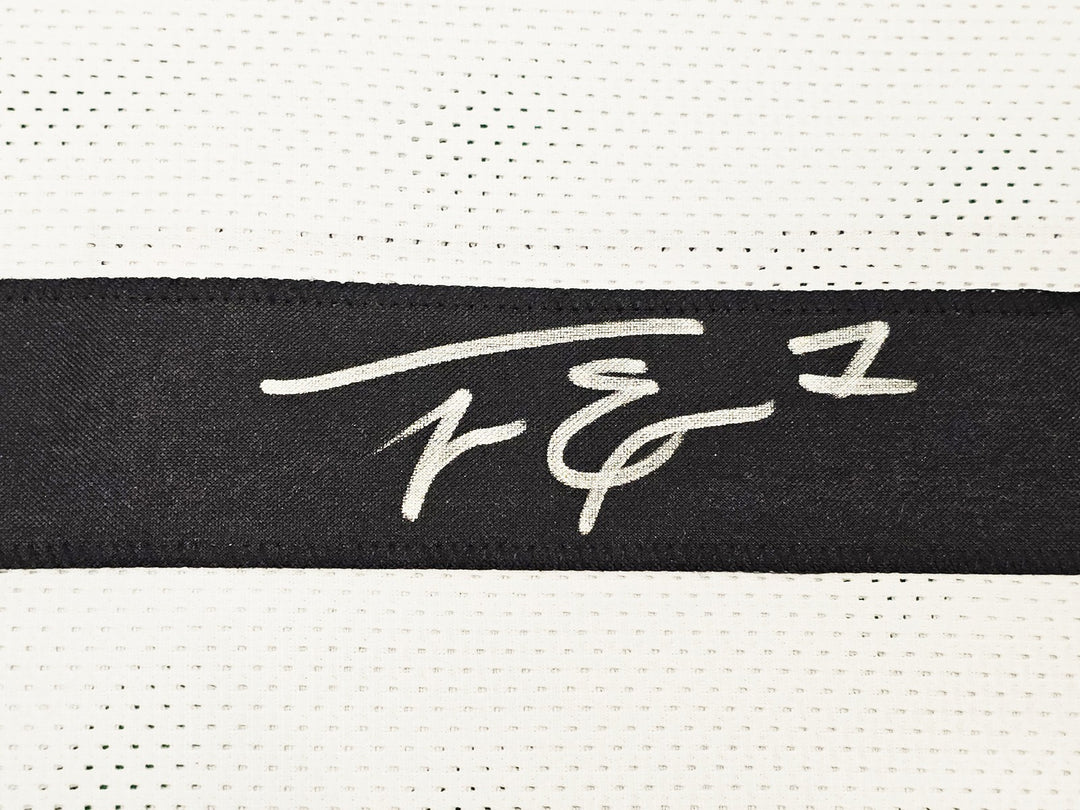 Jacksonville Jaguars Travis Etienne Autographed Signed White Jersey Beckett Wit