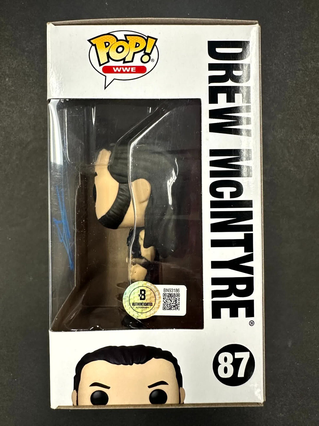 Drew McIntyre signed WWE Wrestling Funko Pop! 87 autograph ~ Beckett BAS