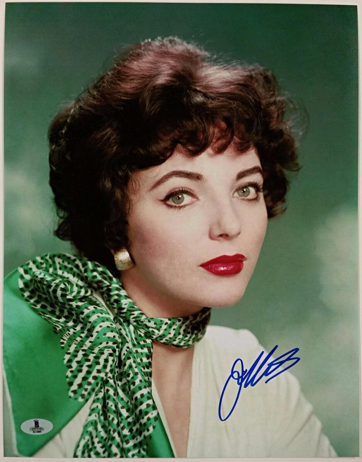 JOAN COLLINS Signed 11x14 Photo Actress AUTO #1 w/ BAS Beckett COA Autograph