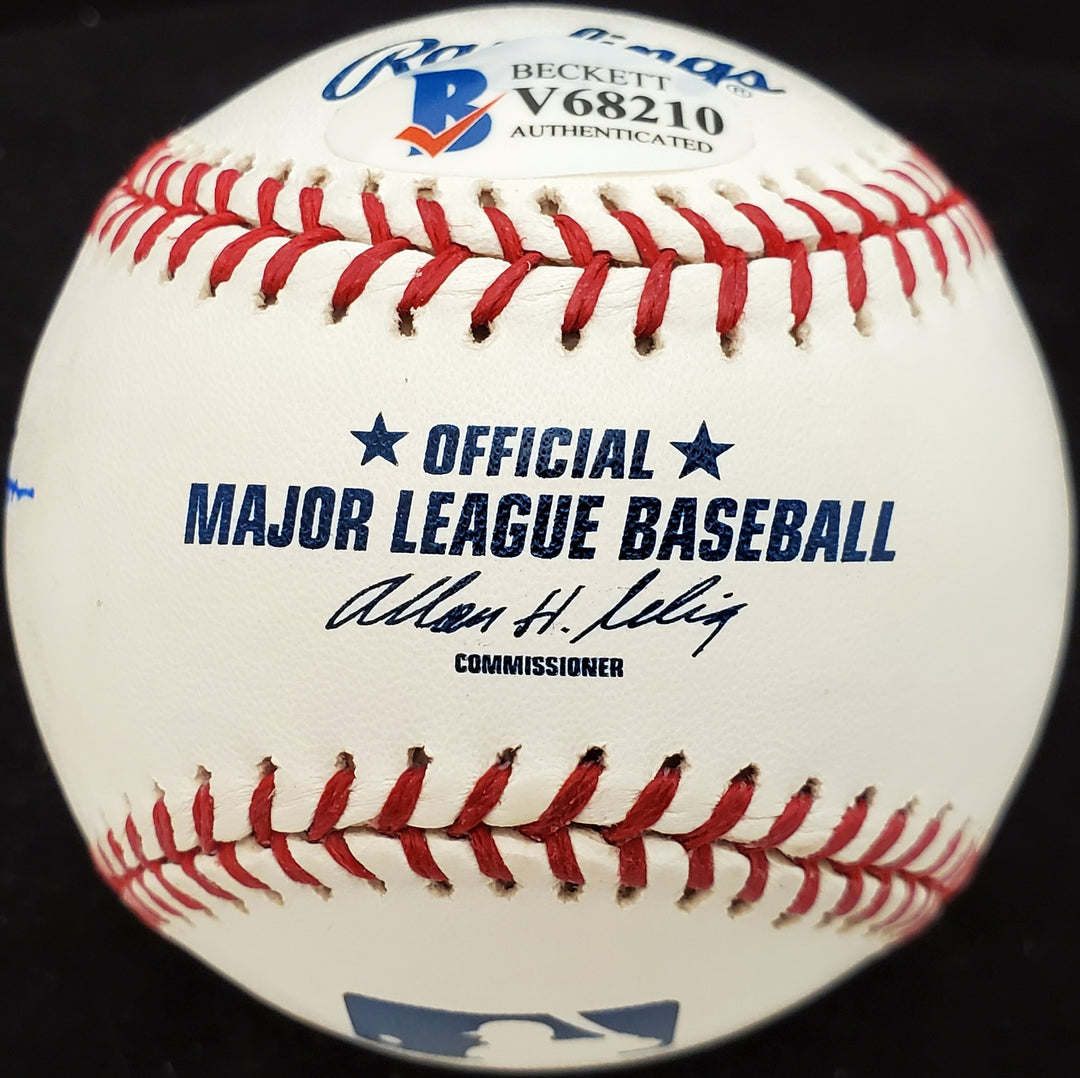 Jim Robertson Signed MLB Baseball Philadelphia A's Beckett #V68210