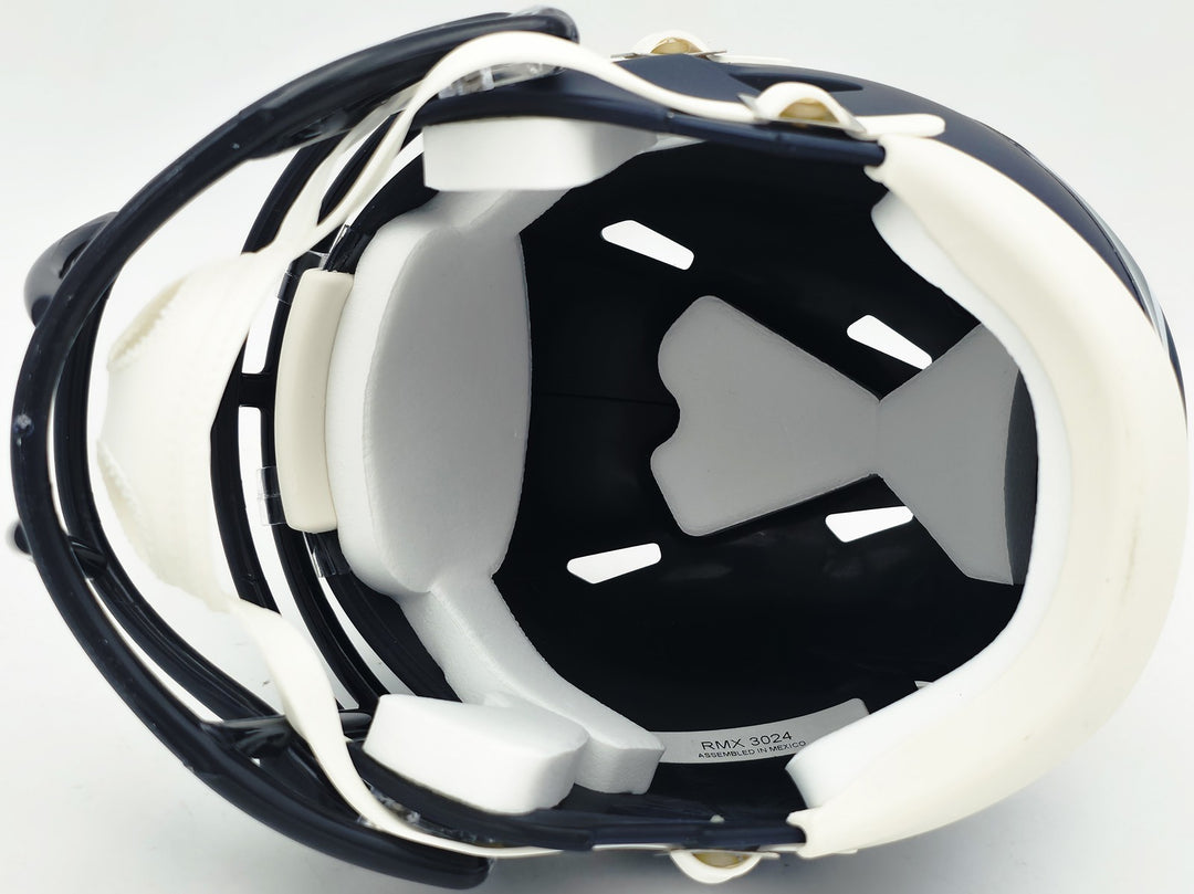 Julian Love Signed Seattle Seahawks Blue Speed Mini Helmet MCS Holo