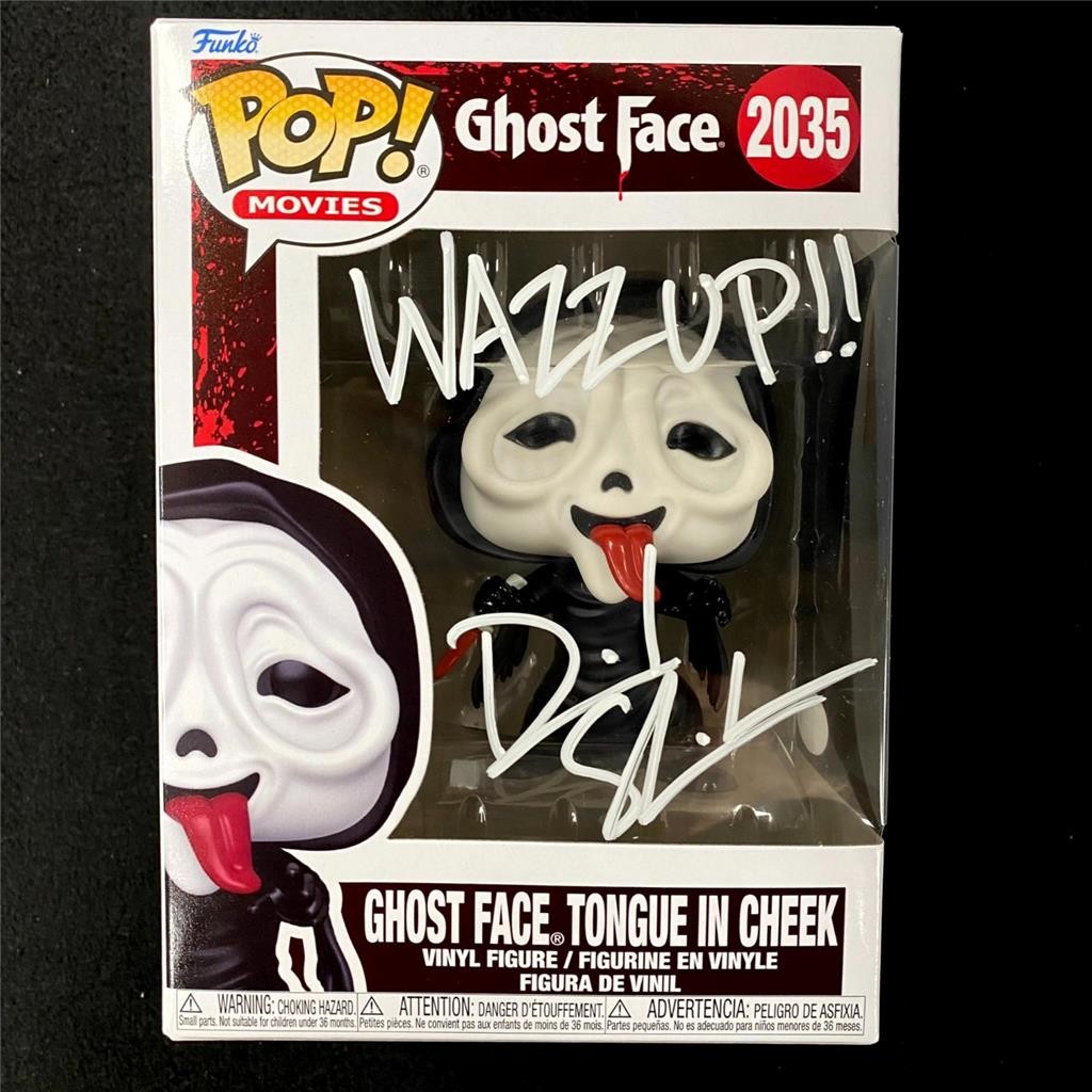 David Sheridan signed "Wazzup!" Scary Movie Ghost Face Funko Pop! #2035 auto JSA