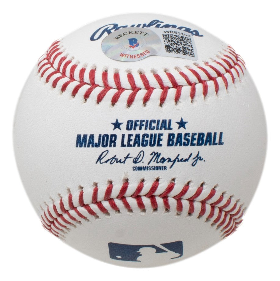 Andre Dawson Chicago Cubs Signed Official MLB Baseball The Hawk BAS