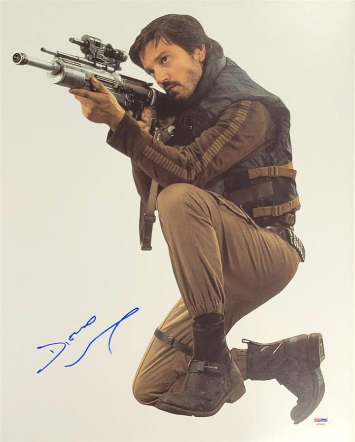 Diego Luna signed Andor 16x20 photo Star Wars autograph ~ PSA Sticker Holo