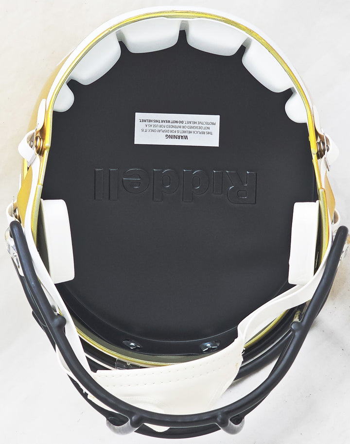 Pittsburgh Steelers Unsigned Flash Gold Full Size Replica Speed Helmet