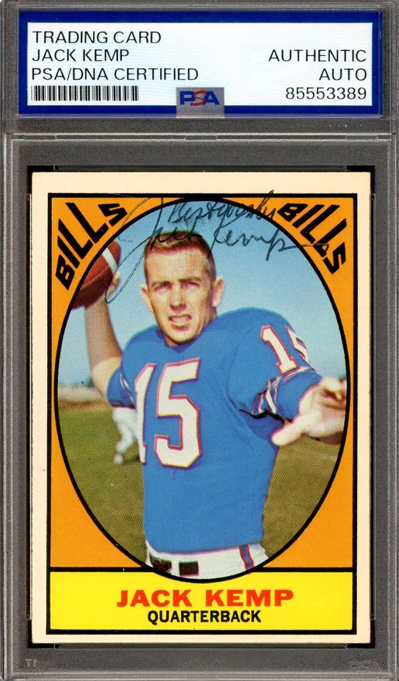 Jack Kemp PSA DNA Signed 1967 Topps Autograph