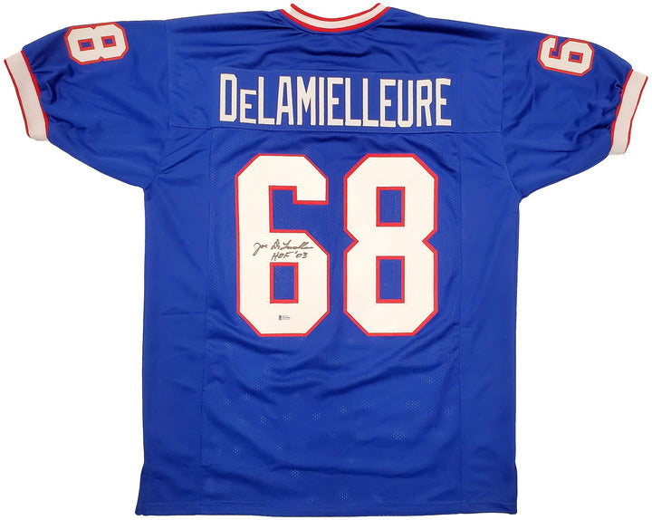 Buffalo Bills Joe DeLamielleure Autographed Signed Blue Jersey "HOF 03" Beckett