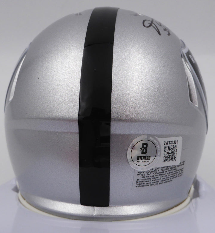 DJ D.J. Turner Signed Raiders Mini Helmet "Just Win Baby" Beckett #2W133361