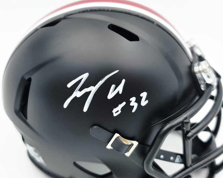 TreVeyon Henderson Auto Ohio State Buckeyes Alt Black Speed Mini Helmet Beckett