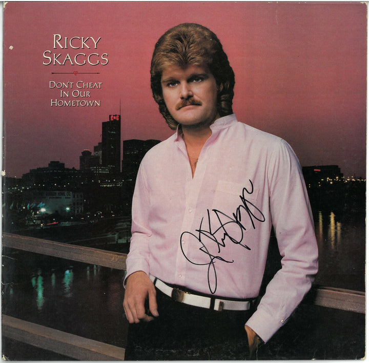 Ricky Skaggs signed 83 Don't Cheat In Hometown Album Cover/LP/Vinyl Record - JSA